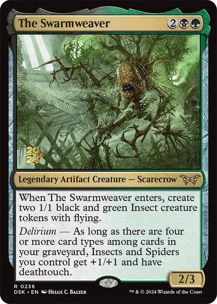 The Swarmweaver (0236) [Duskmourn: House of Horror Prerelease Promos] | Good Games Cannington
