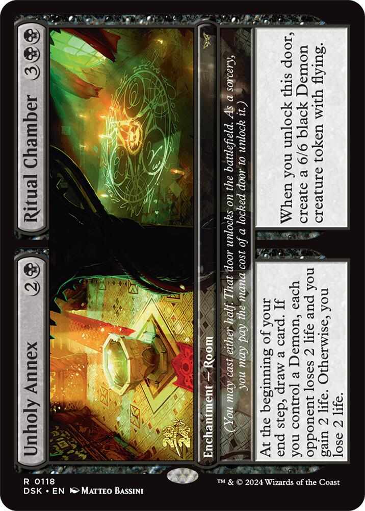 Unholy Annex // Ritual Chamber [Duskmourn: House of Horror Prerelease Promos] | Good Games Cannington