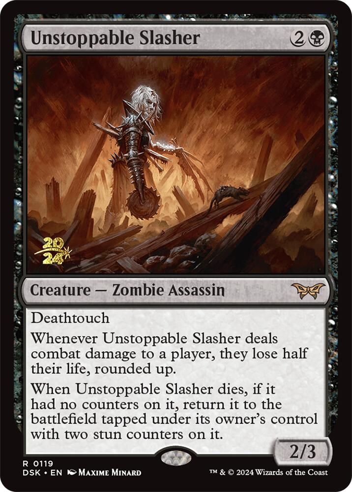 Unstoppable Slasher (0119) [Duskmourn: House of Horror Prerelease Promos] | Good Games Cannington