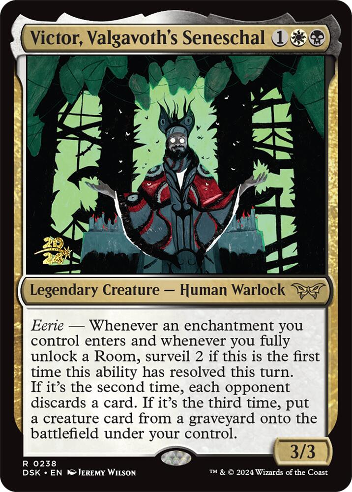 Victor, Valgavoth's Seneschal [Duskmourn: House of Horror Prerelease Promos] | Good Games Cannington
