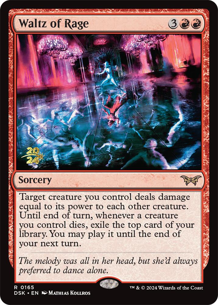 Waltz of Rage [Duskmourn: House of Horror Prerelease Promos] | Good Games Cannington