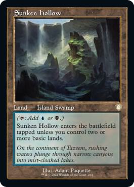 Sunken Hollow Retro Frame 204 (Commander: The Brothers' War)  | Good Games Cannington