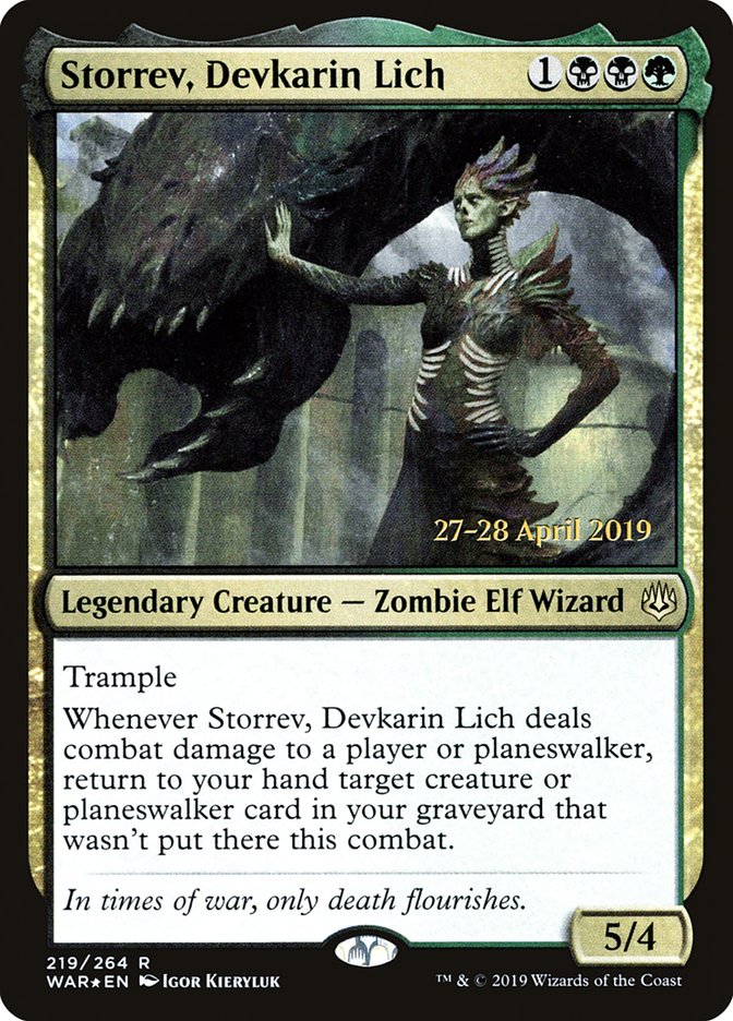 Storrev, Devkarin Lich [War of the Spark Prerelease Promos] | Good Games Cannington