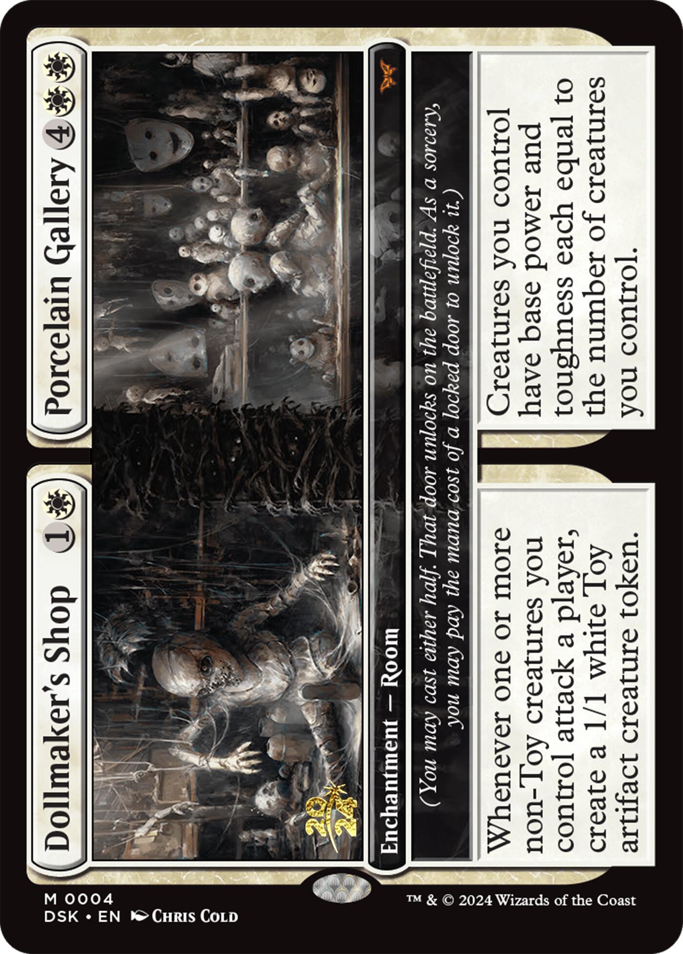 Dollmaker's Shop // Porcelain Gallery [Duskmourn: House of Horror Prerelease Promos] | Good Games Cannington