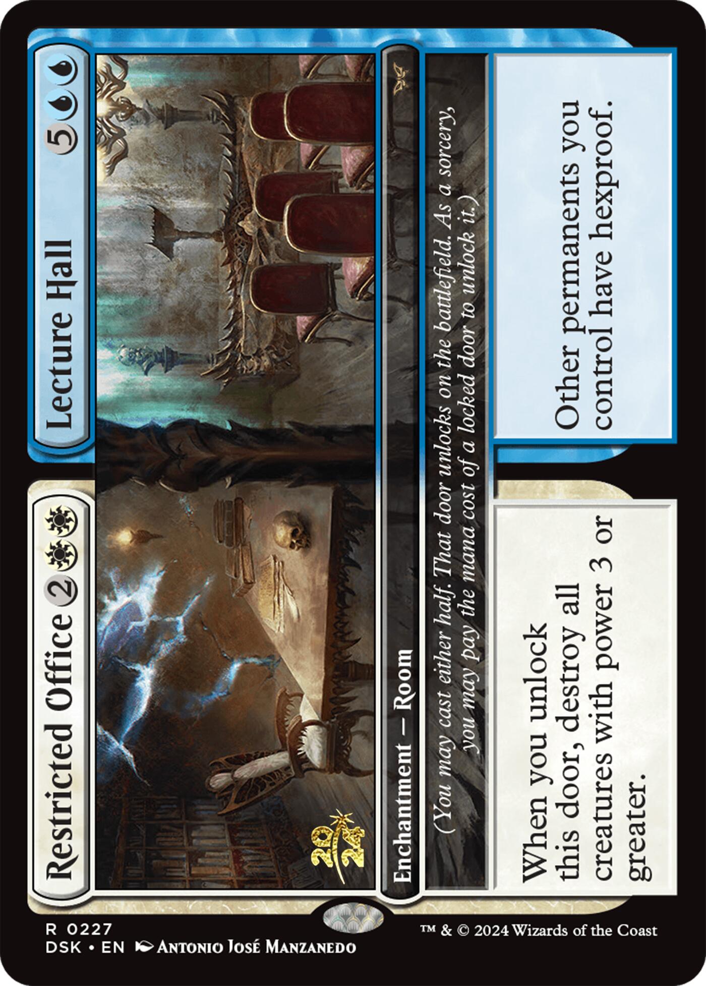 Restricted Office // Lecture Hall [Duskmourn: House of Horror Prerelease Promos] | Good Games Cannington