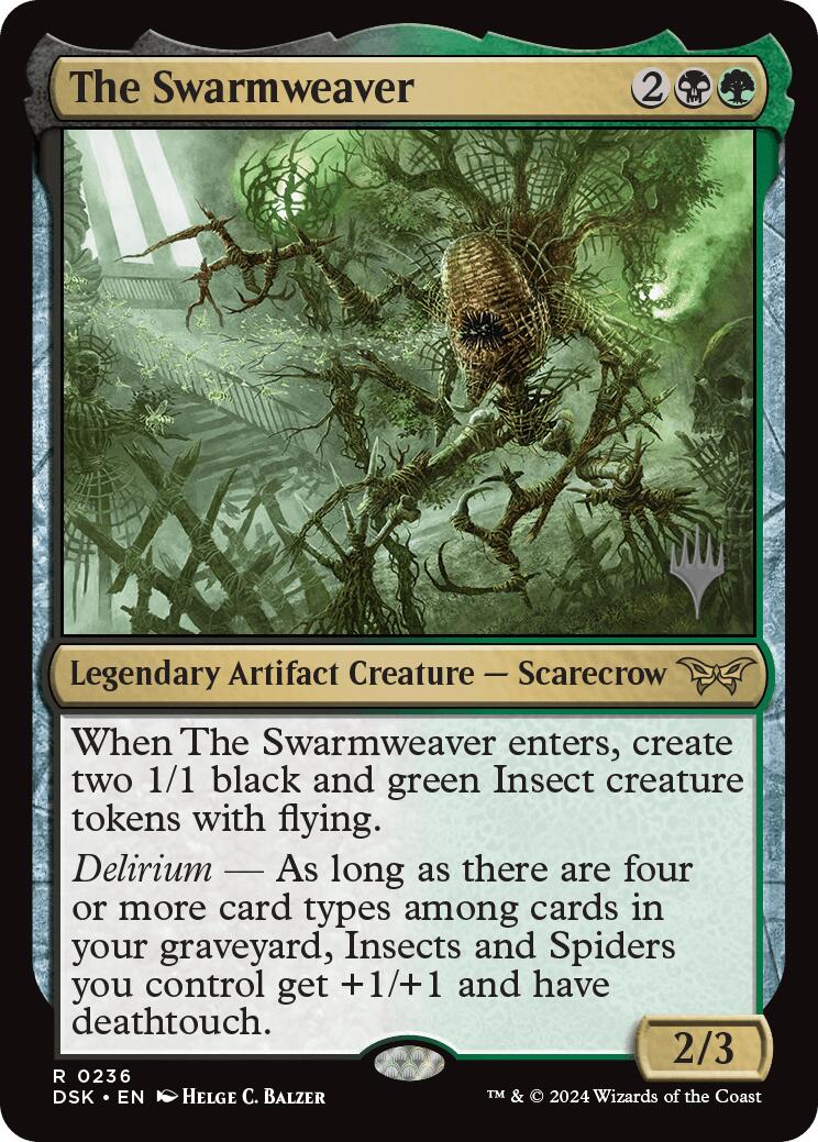 The Swarmweaver (0236) (Promo Pack) [Duskmourn: House of Horror Promos] | Good Games Cannington