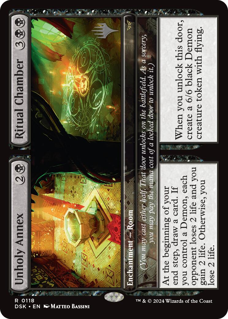 Unholy Annex // Ritual Chamber (Promo Pack) [Duskmourn: House of Horror Promos] | Good Games Cannington