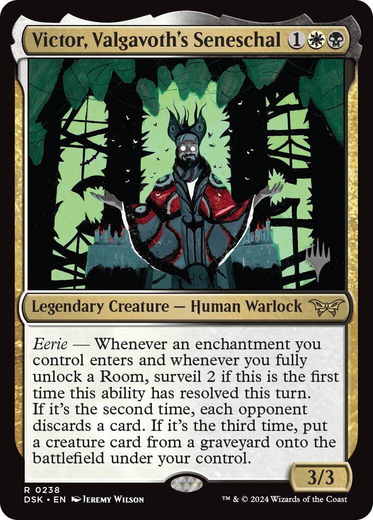 Victor, Valgavoth's Seneschal (Promo Pack) [Duskmourn: House of Horror Promos] | Good Games Cannington