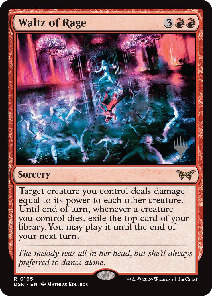 Waltz of Rage (Promo Pack) [Duskmourn: House of Horror Promos] | Good Games Cannington