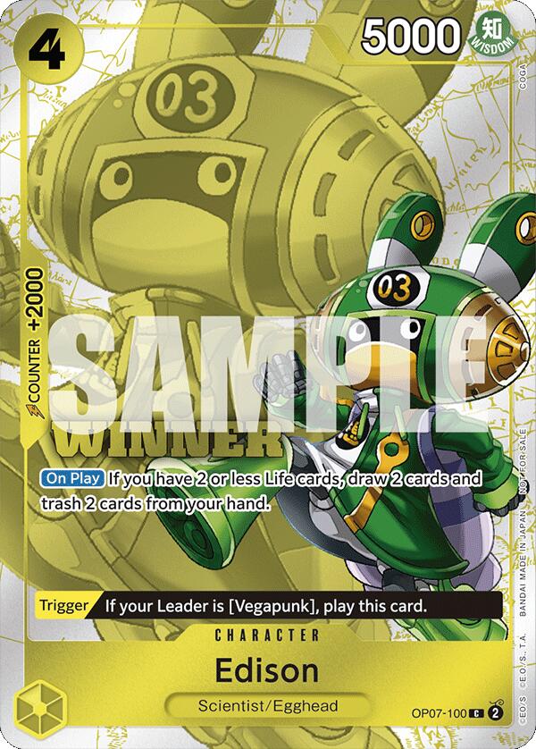Edison (Winner Pack 2024 Oct.-Dec.) [One Piece Promotion Cards] | Good Games Cannington