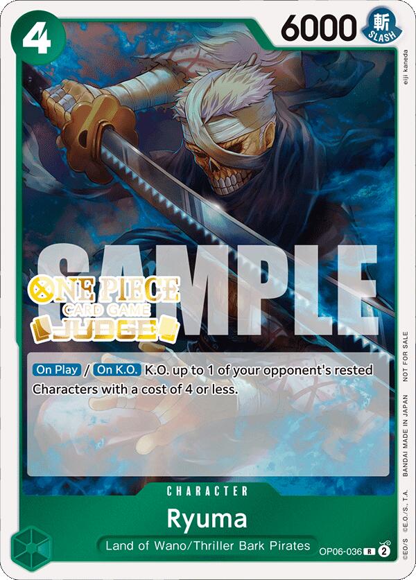 Ryuma (Judge Pack Vol. 4) [One Piece Promotion Cards] | Good Games Cannington