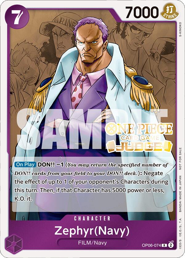 Zephyr (Navy) (Judge Pack Vol. 4) [One Piece Promotion Cards] | Good Games Cannington