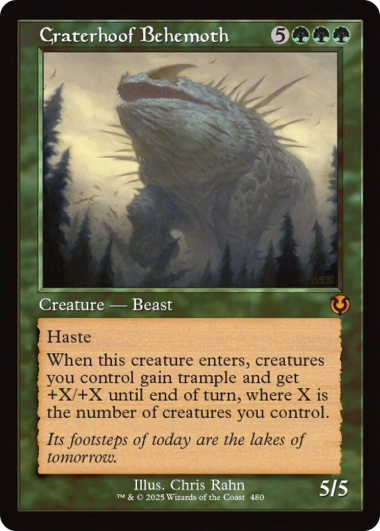 Craterhoof Behemoth (Retro Frame) [Innistrad Remastered] | Good Games Cannington