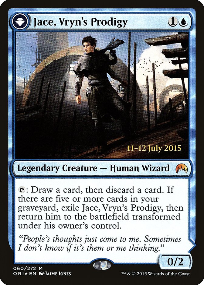 Jace, Vryn's Prodigy // Jace, Telepath Unbound [Magic Origins Prerelease Promos] | Good Games Cannington