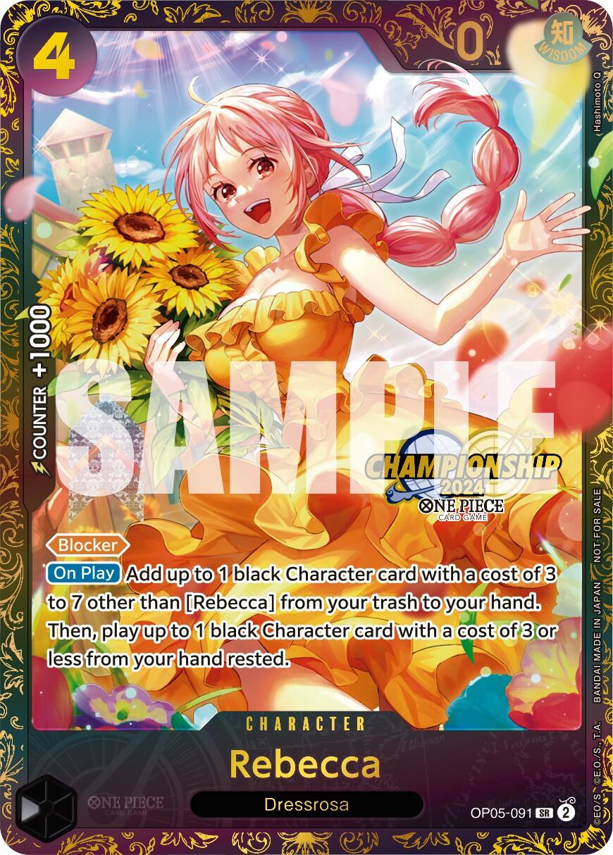 Rebecca (October Championship 2024 Online Regional) [One Piece Promotion Cards] | Good Games Cannington