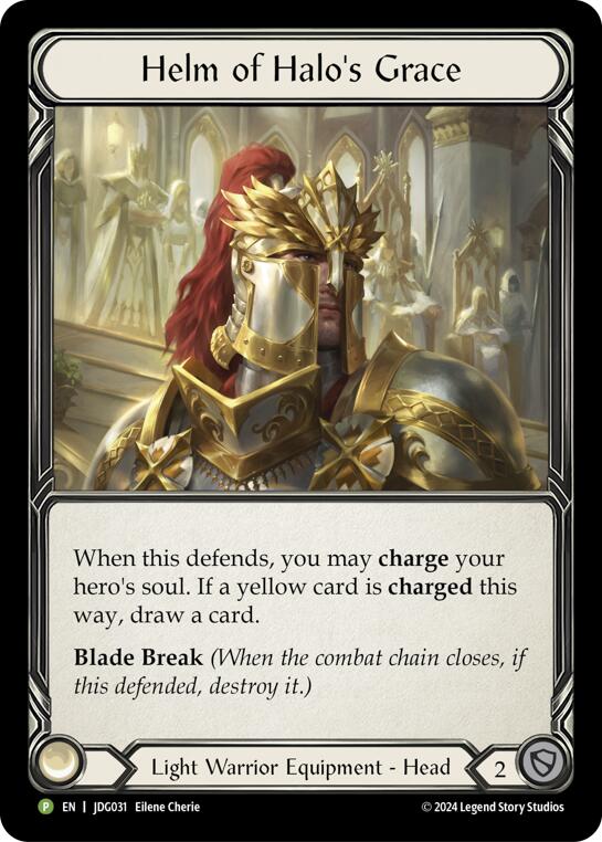 Helm of Halo's Grace [JDG031] (Promo)  Cold Foil | Good Games Cannington