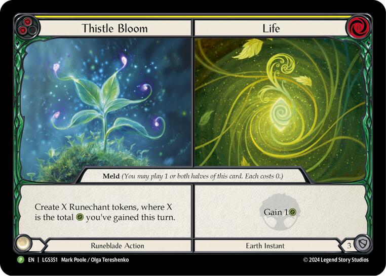 Thistle Bloom // Life [LGS351] (Promo)  Cold Foil | Good Games Cannington