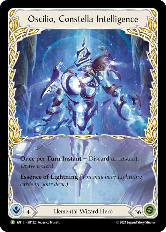 Oscilio, Constella Intelligence [HER122] (Promo)  Rainbow Foil | Good Games Cannington