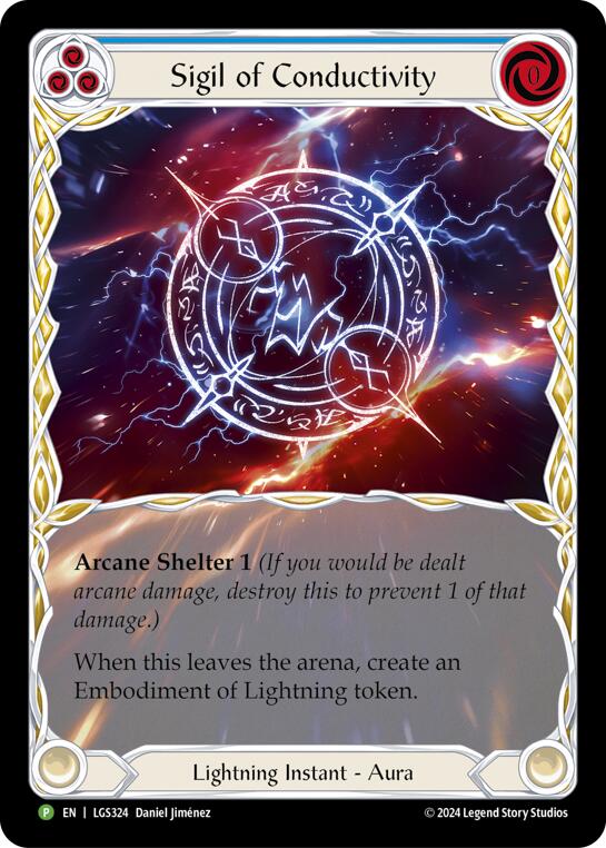 Sigil of Conductivity (Extended Art) [LGS324] (Promo)  Rainbow Foil | Good Games Cannington