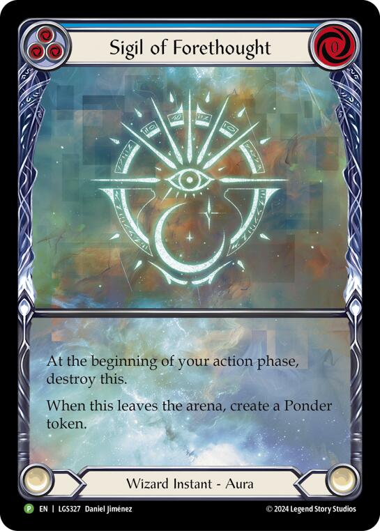 Sigil of Forethought (Extended Art) [LGS327] (Promo)  Rainbow Foil | Good Games Cannington