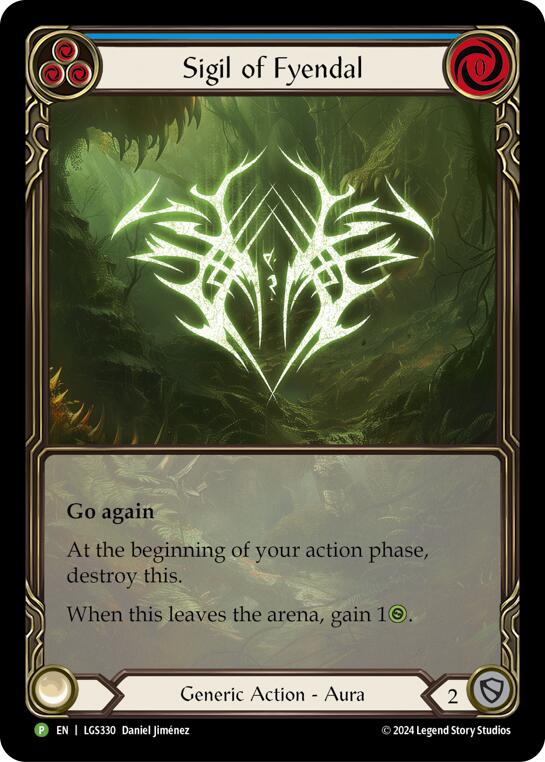 Sigil of Fyendal (Extended Art) [LGS330] (Promo)  Rainbow Foil | Good Games Cannington
