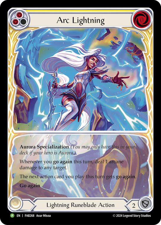 Arc Lightning (Extended Art) [FAB268] (Promo)  Rainbow Foil | Good Games Cannington