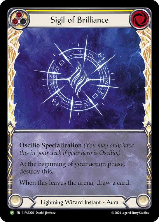 Sigil of Brilliance (Extended Art) [FAB270] (Promo)  Rainbow Foil | Good Games Cannington