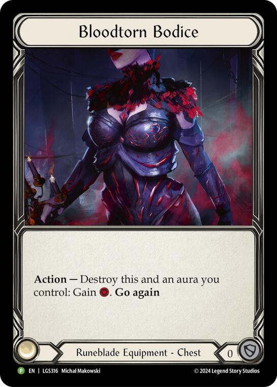 Bloodtorn Bodice [LGS316] (Promo)  Rainbow Foil | Good Games Cannington
