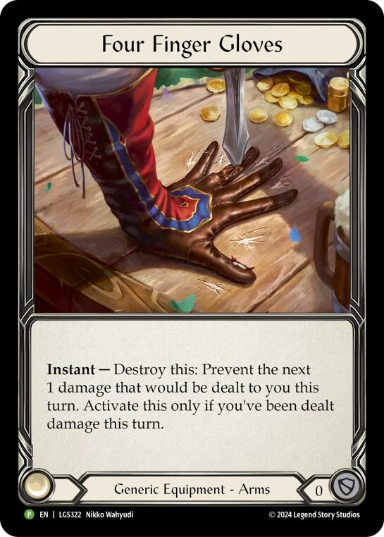 Four Finger Glove - LGS322 [LGS322] (Promo)  Rainbow Foil | Good Games Cannington