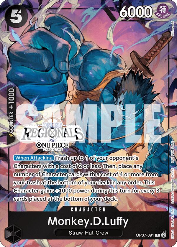 Monkey.D.Luffy (Online Regional 2024 Vol. 3) [One Piece Promotion Cards] | Good Games Cannington