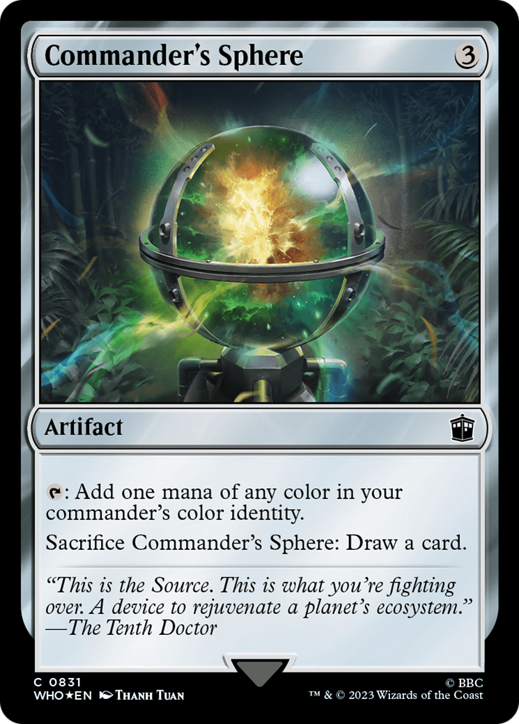 Commander's Sphere (Surge Foil) [Doctor Who] | Good Games Cannington