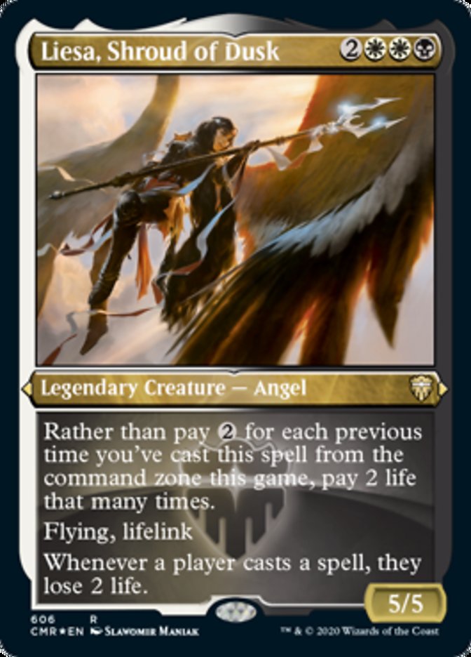 Liesa, Shroud of Dusk (Etched) [Commander Legends] | Good Games Cannington
