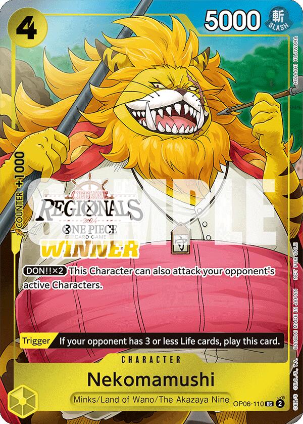 Nekomamushi (Offline Regional 2024 Vol. 3) [Winner] [One Piece Promotion Cards] | Good Games Cannington