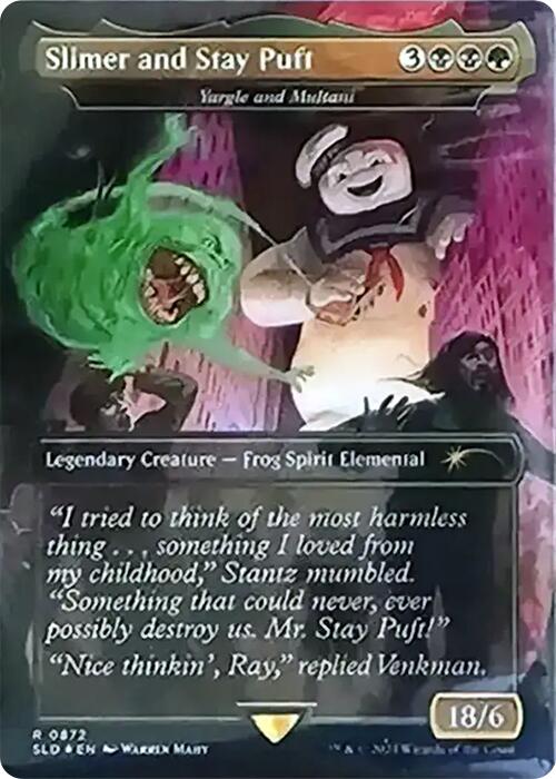 Slimer and Stay Puft - Yargle and Multani (Rainbow Foil) [Secret Lair Drop Series] | Good Games Cannington