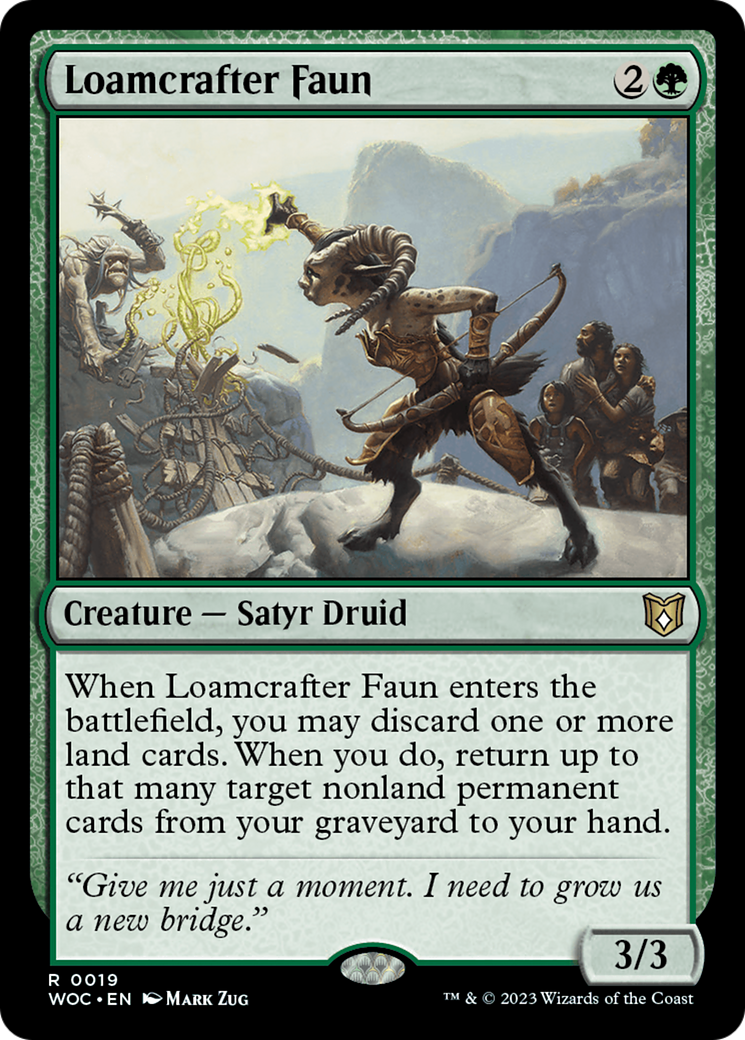 Loamcrafter Faun [Wilds of Eldraine Commander] | Good Games Cannington