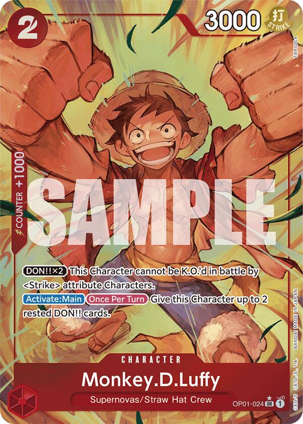 Monkey.D.Luffy (OP01-024) [Premium Booster -The Best-] | Good Games Cannington