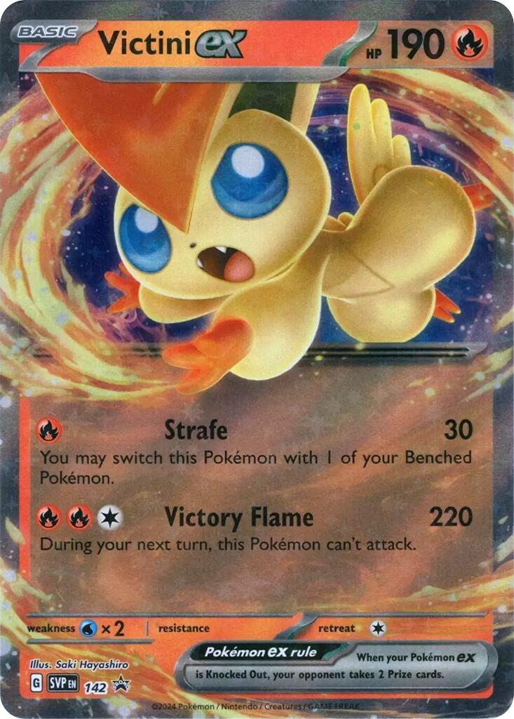 Victini ex (SVP142) [Scarlet & Violet: Black Star Promos] | Good Games Cannington