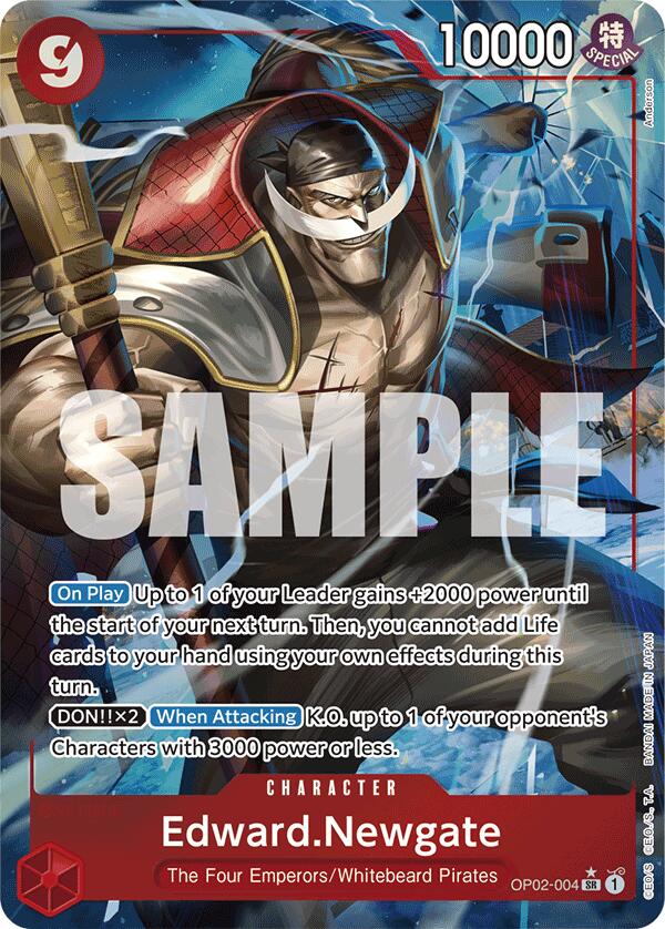 Edward.Newgate (OP02-004) (Alternate Art) [Premium Booster -The Best-] | Good Games Cannington