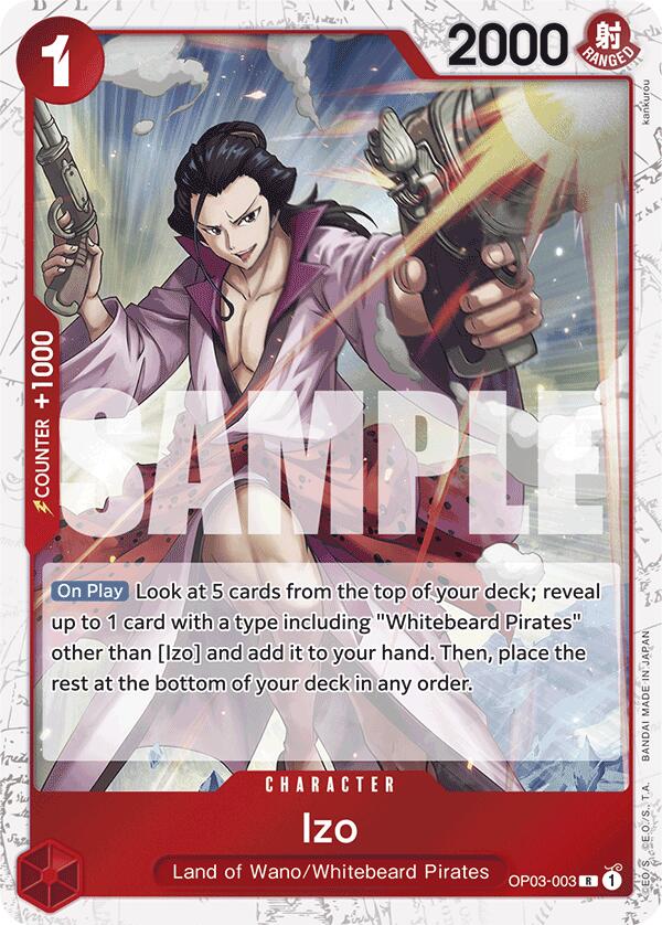 Izo (OP03-003) (Jolly Roger Foil) [Premium Booster -The Best-] | Good Games Cannington