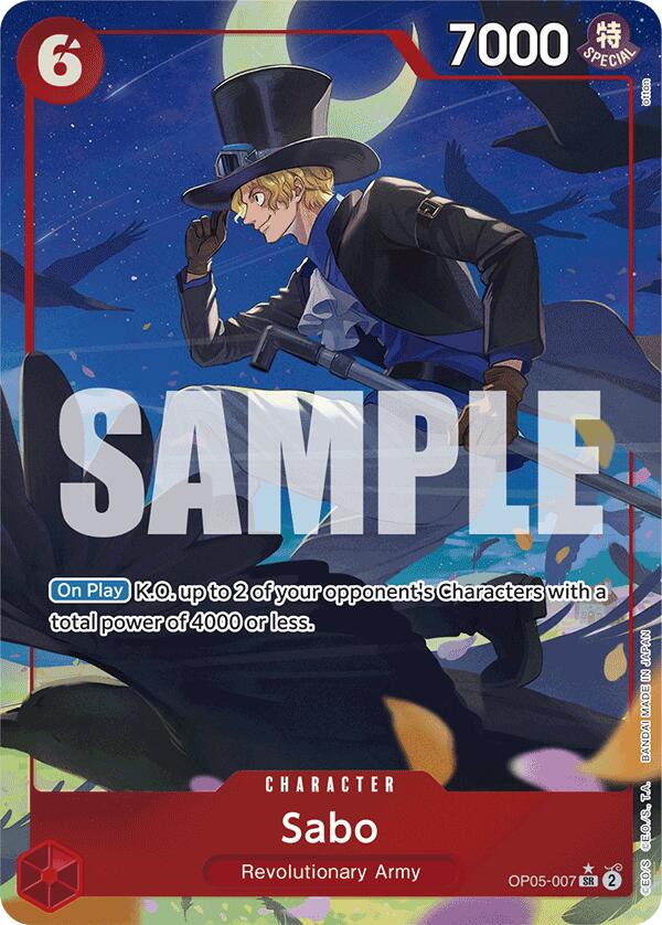 Sabo (OP05-007) (Alternate Art) [Premium Booster -The Best-] | Good Games Cannington