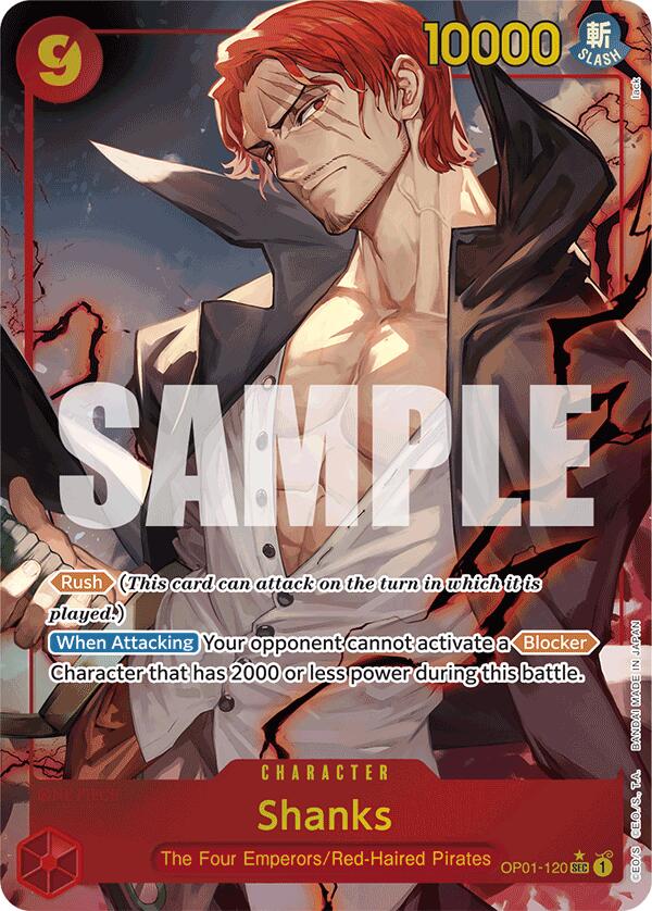 Shanks (OP01-120) (Alternate Art) [Premium Booster -The Best-] | Good Games Cannington