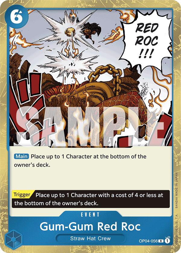 Gum-Gum Red Roc (Jolly Roger Foil) [Premium Booster -The Best-] | Good Games Cannington