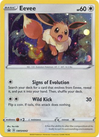 Eevee (SWSH042) [Sword & Shield: Black Star Promos] | Good Games Cannington