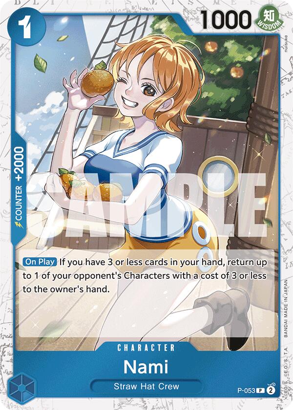 Nami (P-053) (Jolly Roger Foil) [Premium Booster -The Best-] | Good Games Cannington