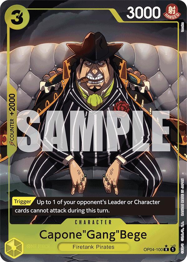 Capone"Gang"Bege (OP04-100) (Alternate Art) [Premium Booster -The Best-] | Good Games Cannington