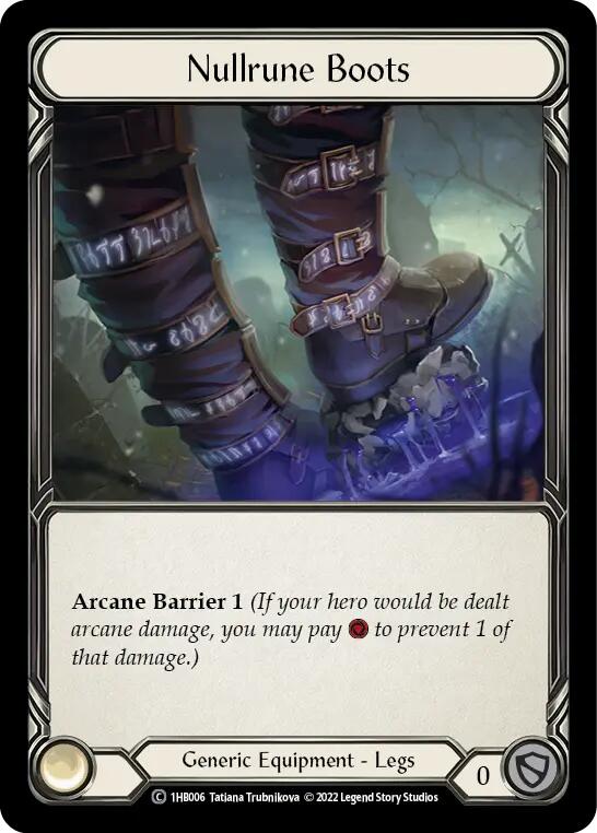 Nullrune Boots [1HB006] (History Pack 1 Bravo Blitz Deck) | Good Games Cannington