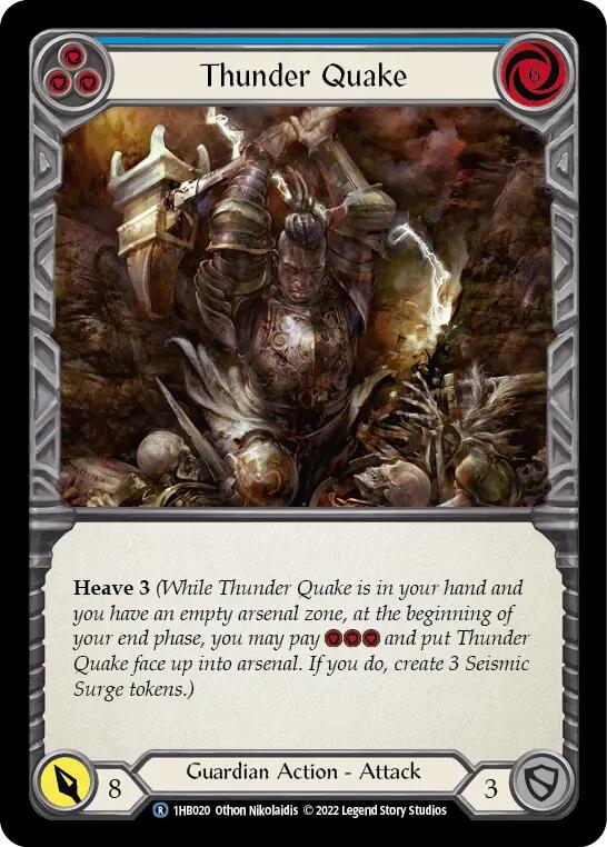 Thunder Quake (Blue) [1HB020] (History Pack 1 Bravo Blitz Deck) | Good Games Cannington