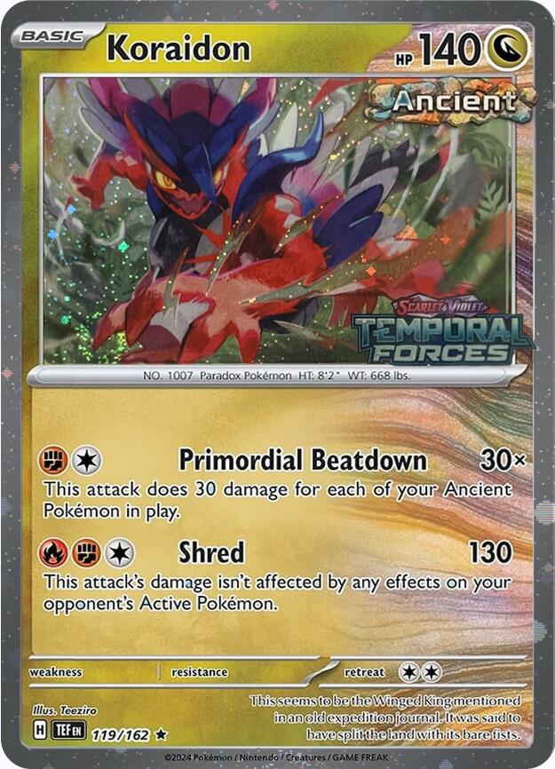 Koraidon (119/162) (European Promo) [Miscellaneous Cards] | Good Games Cannington