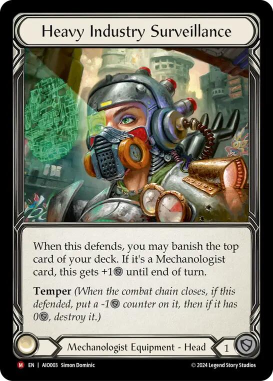 Heavy Industry Surveillance [AIO003] (Armory Deck: Dash)  Rainbow Foil | Good Games Cannington
