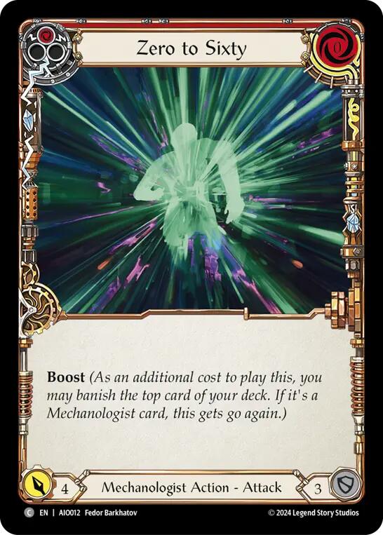 Zero to Sixty (Red) [AIO012] (Armory Deck: Dash) | Good Games Cannington